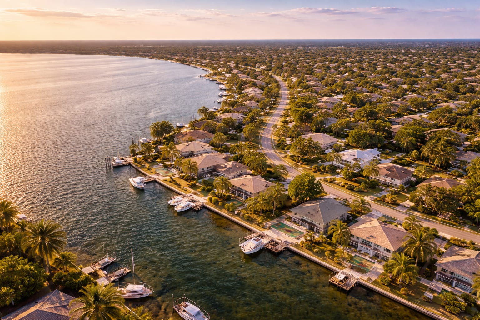 Entrance sign of Banana River Drive Area in Merritt Island, Florida