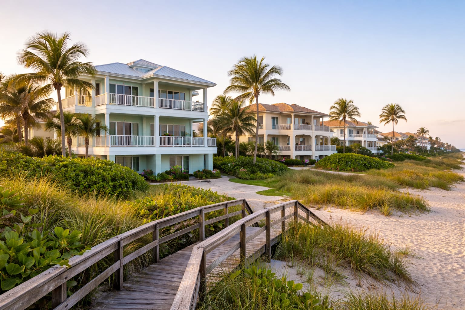 Entrance sign of Coral Reef in Indialantic, Florida