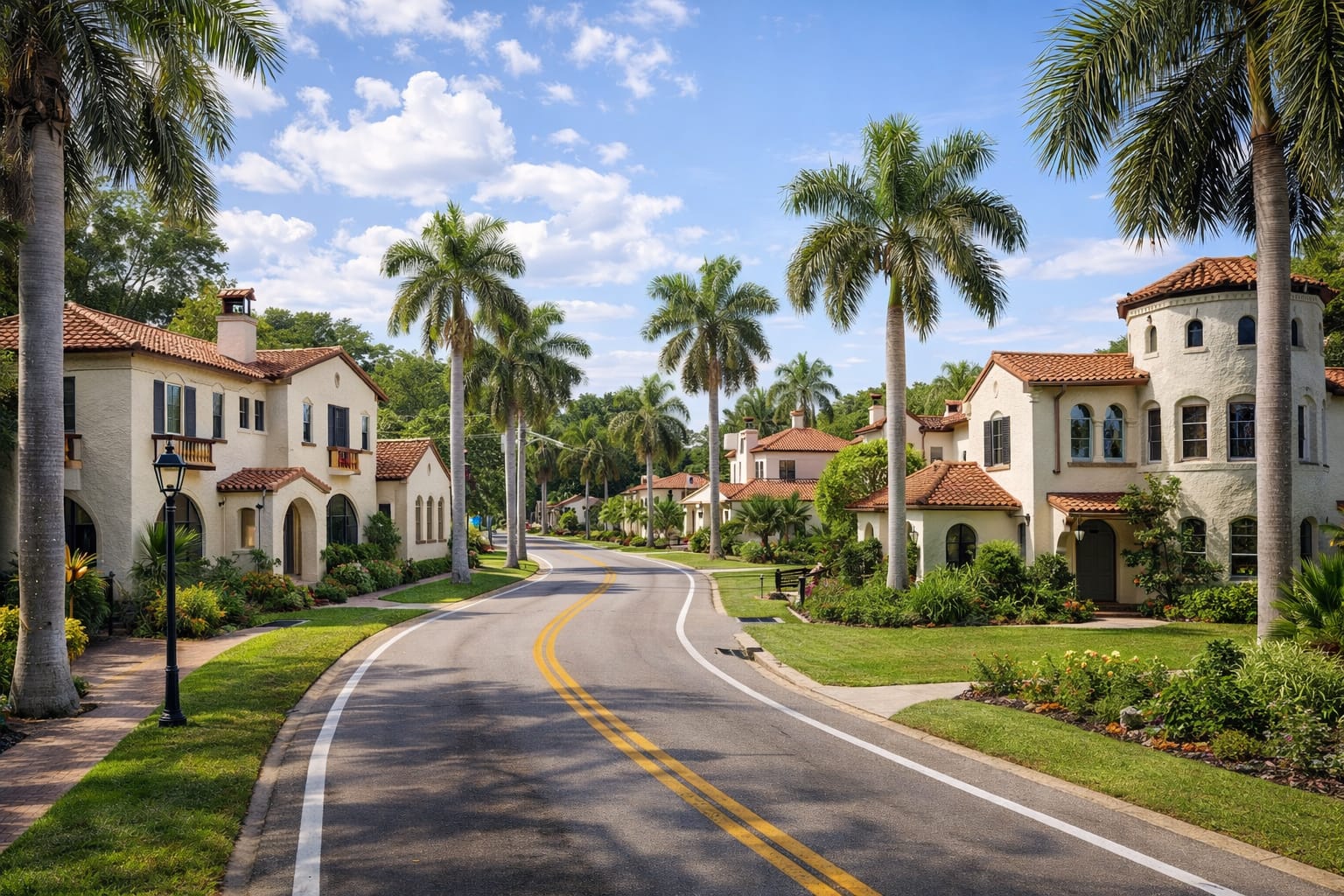Entrance sign of Florida Avenue Area in Rockledge, Florida