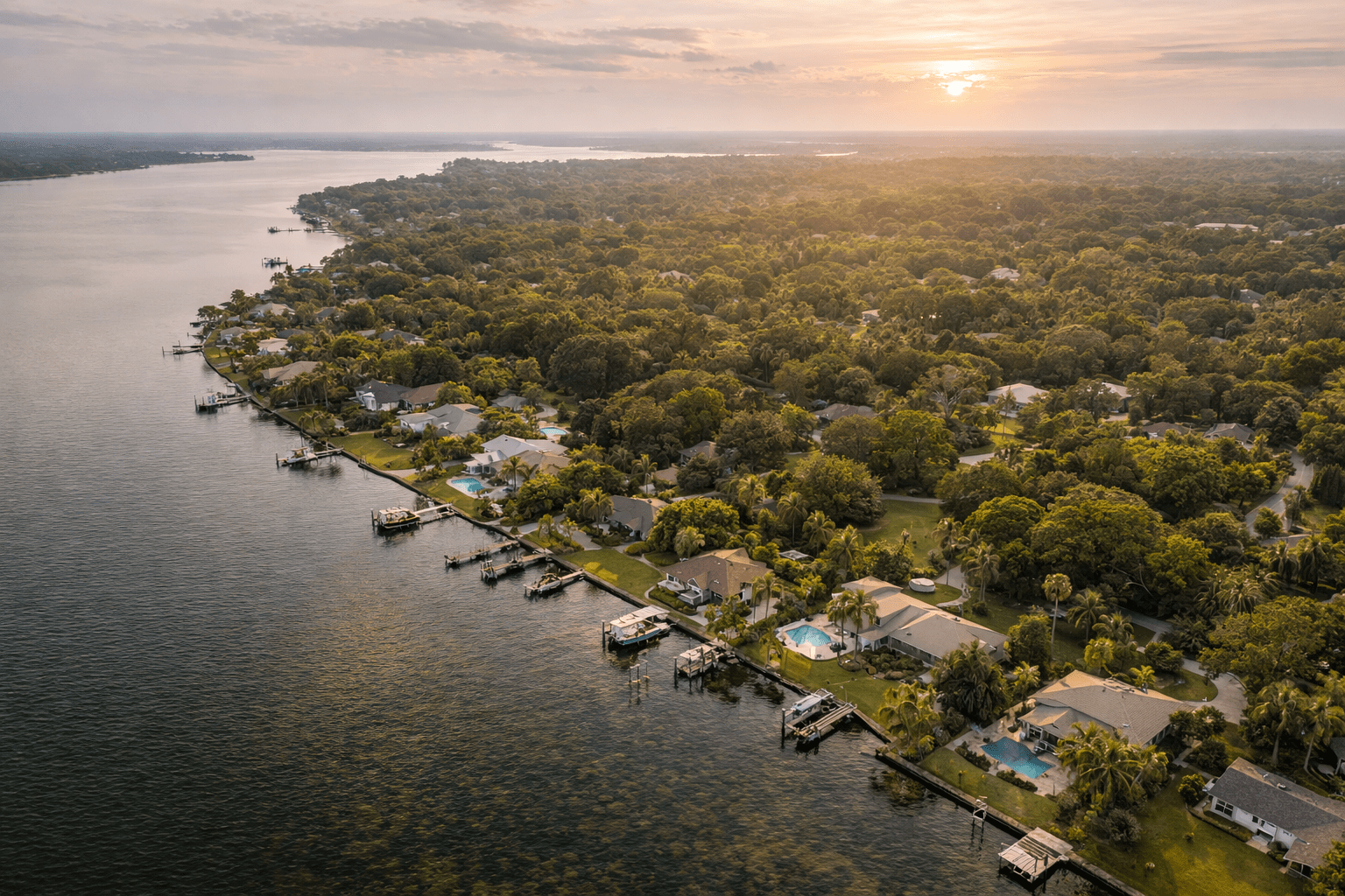 Entrance sign of Georgiana Settlement in Merritt Island, Florida