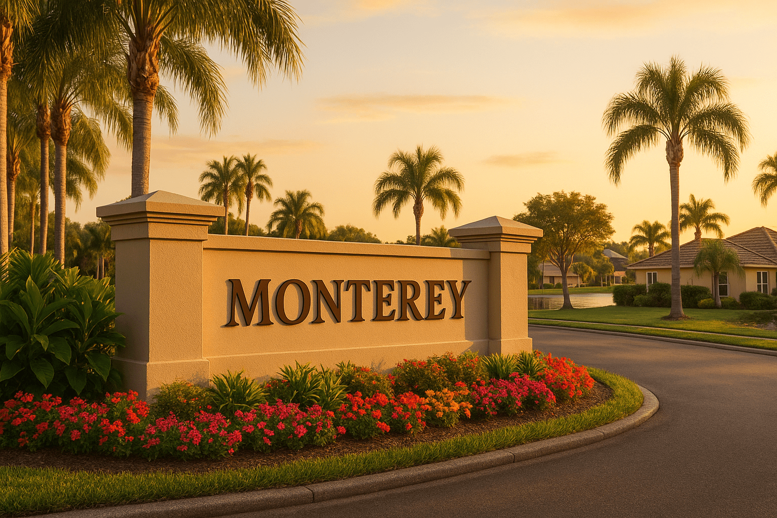 Entrance to Monterey in Suntree, Florida