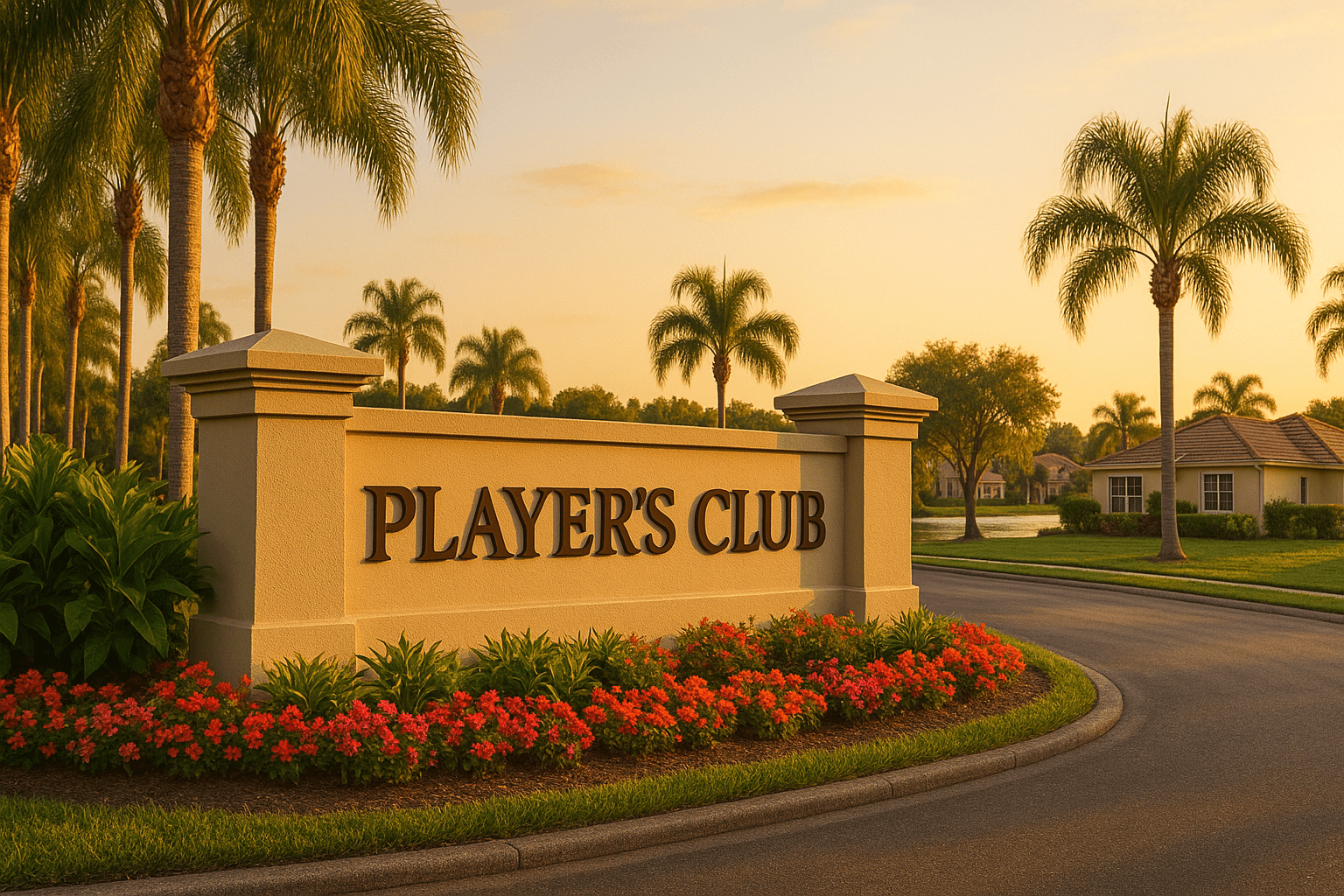 Entrance to Spanish Cove in Suntree, Florida