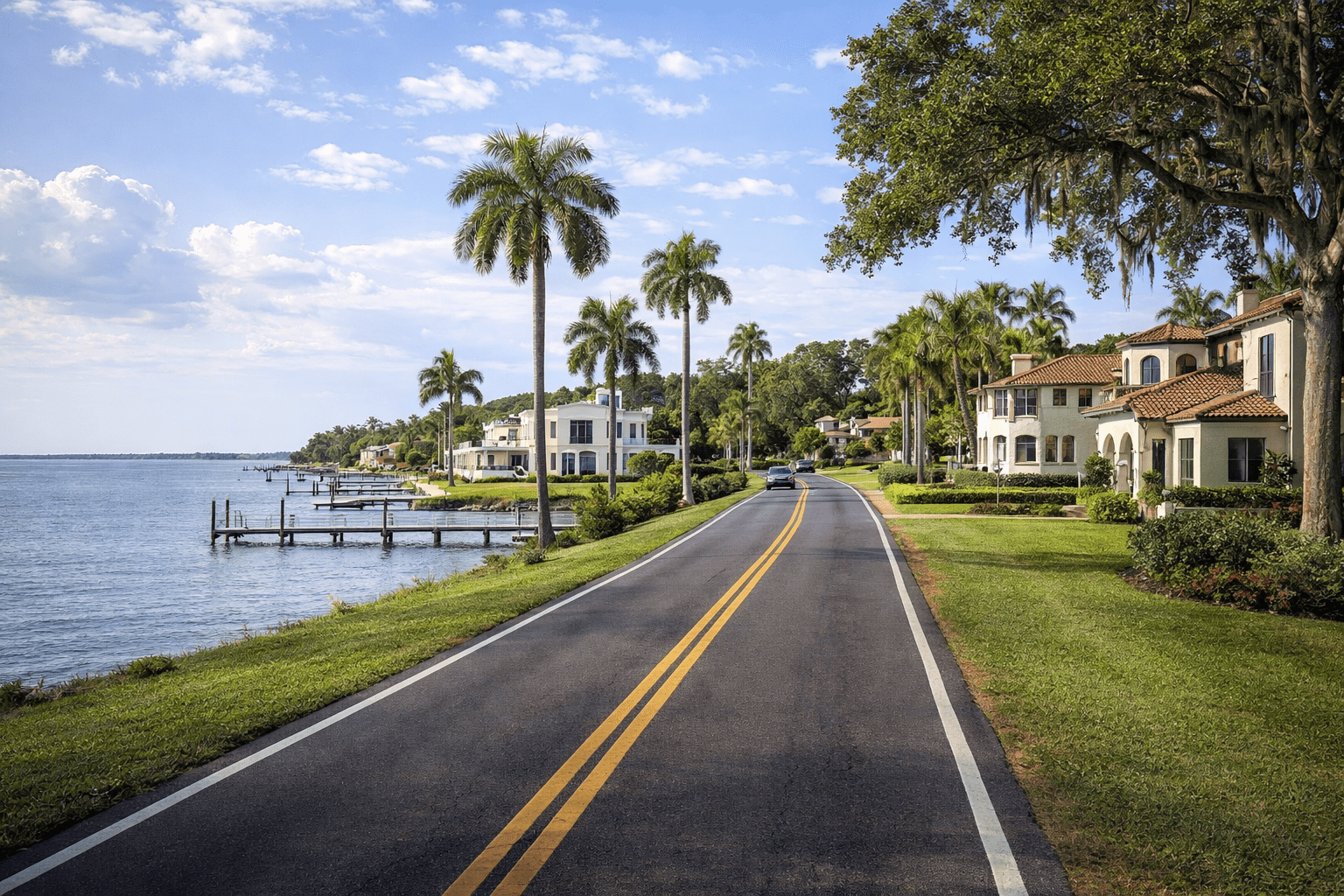 Entrance sign of Rockledge Drive Area in Rockledge, Florida
