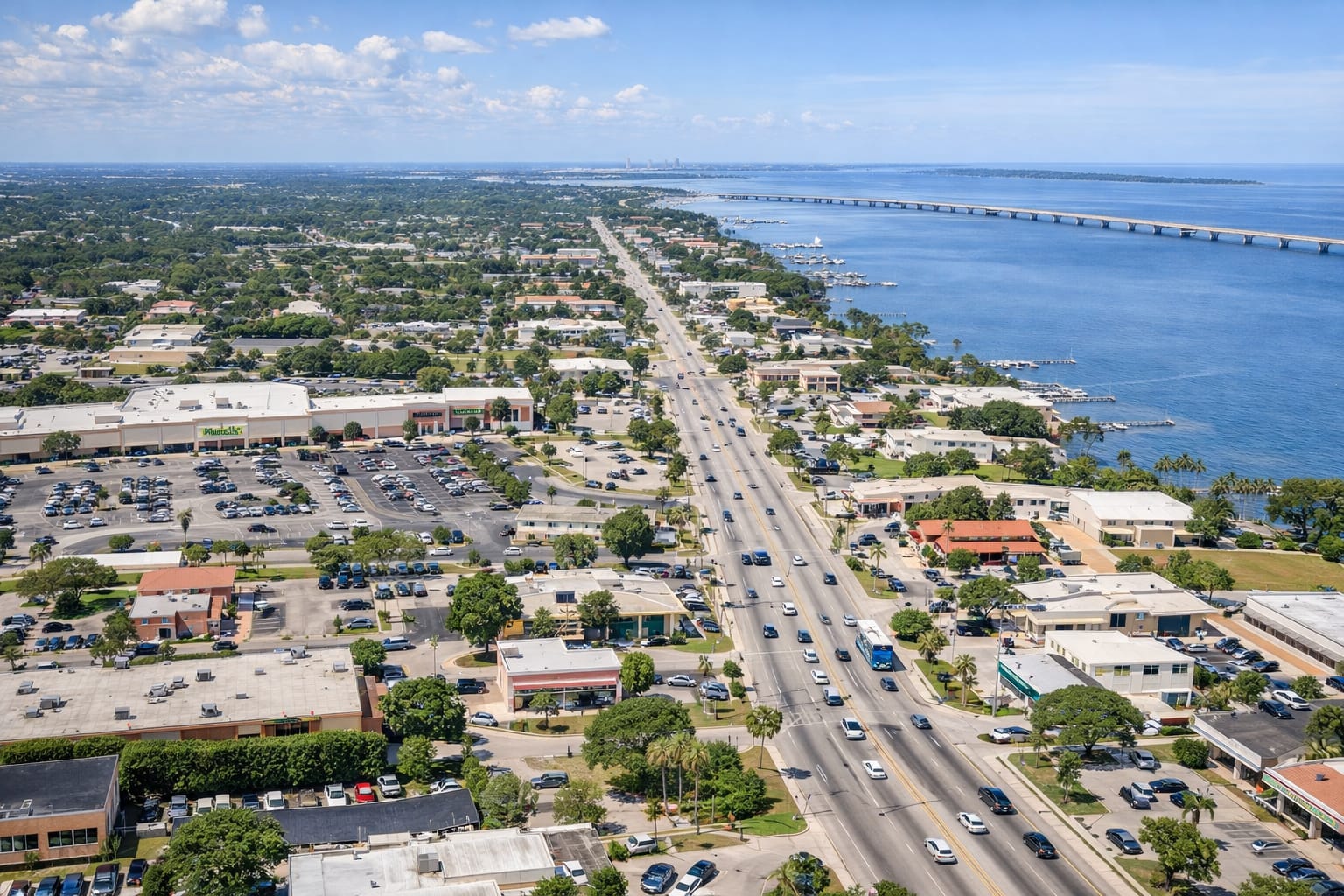 Entrance sign of US-1 Corridor in Rockledge, Florida