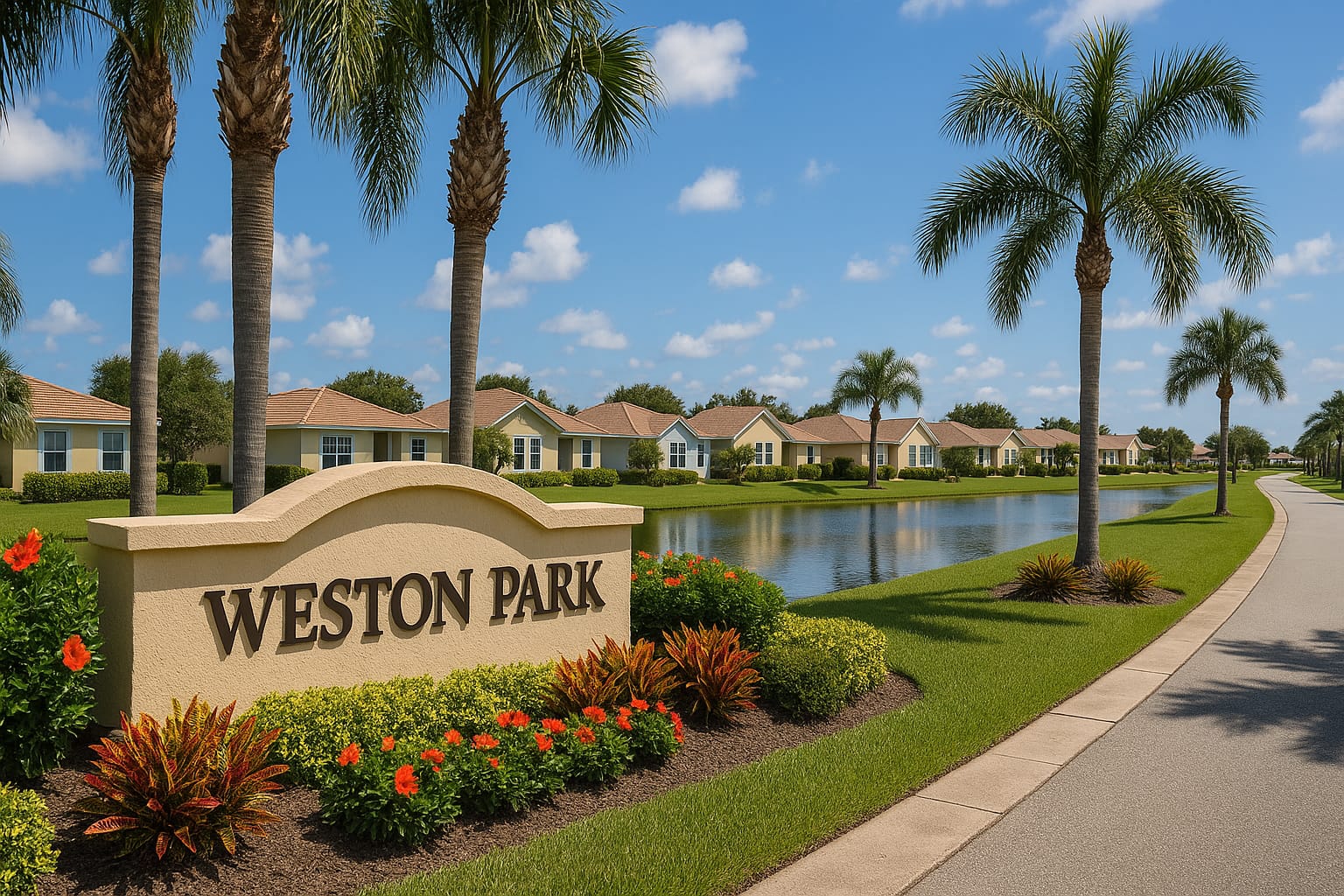 Entrance sign of [Neighborhood Name] in [City], Florida