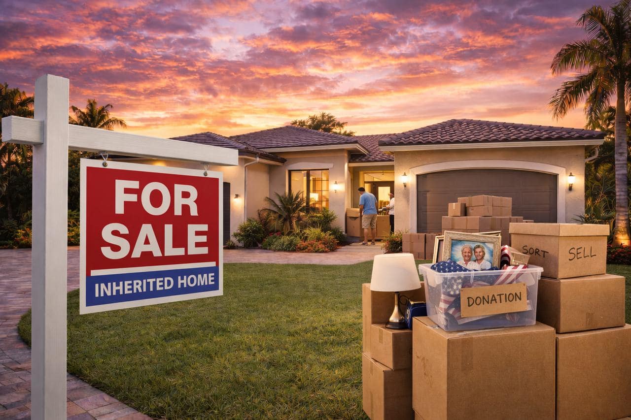 Inherited home in Florida being prepared for sale