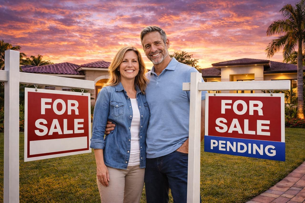 Homeowners selling and buying a home at the same time in Florida