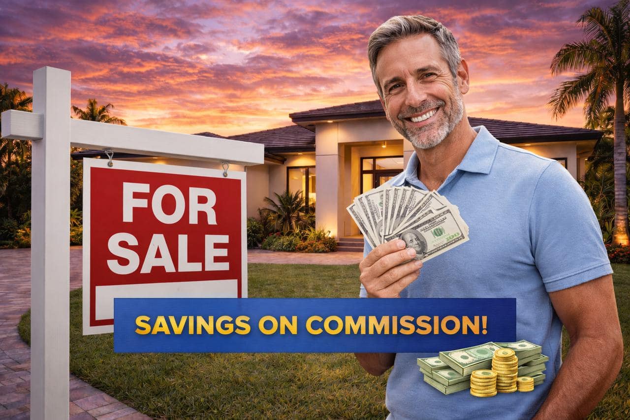 Florida home seller saving money on real estate commission