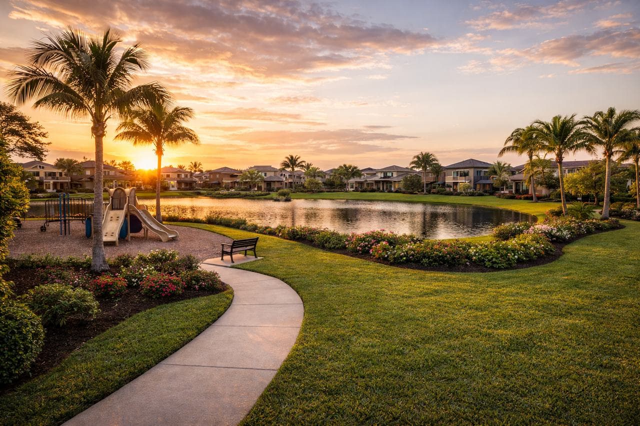 Relocating to Viera Florida planned community with parks lakes and neighborhoods