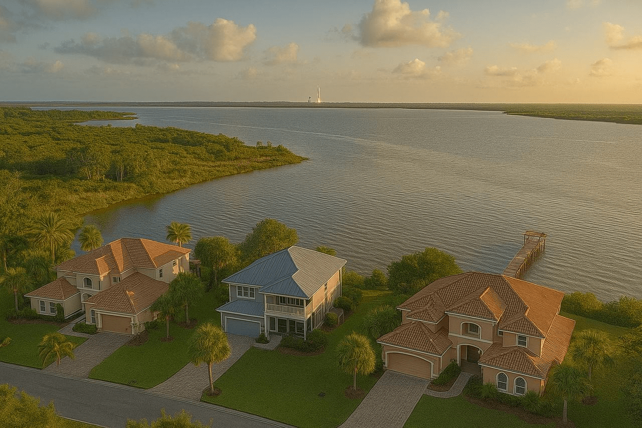Titusville waterfront on the Indian River Lagoon